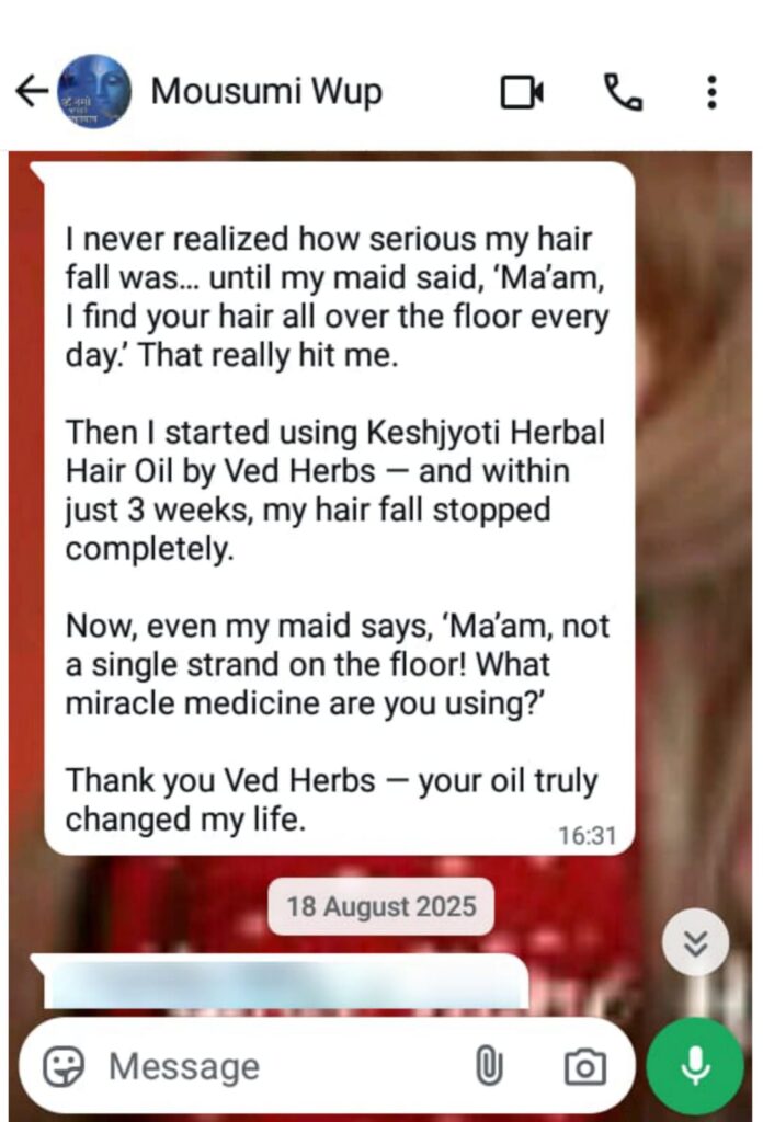 review keshjyoti herbal hair oil 2